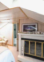 vacation rental in L'Anse Michigan with gas fireplace